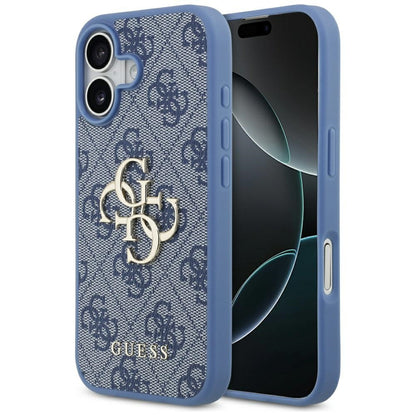 Hülle für Apple iPhone 17, Guess, 4G Big Logo, Blau