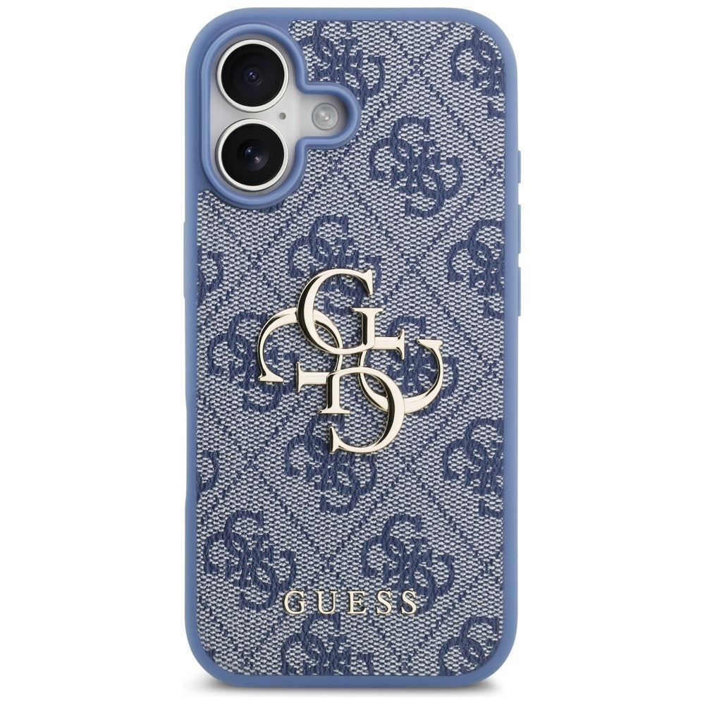 Hülle für Apple iPhone 17, Guess, 4G Big Logo, Blau