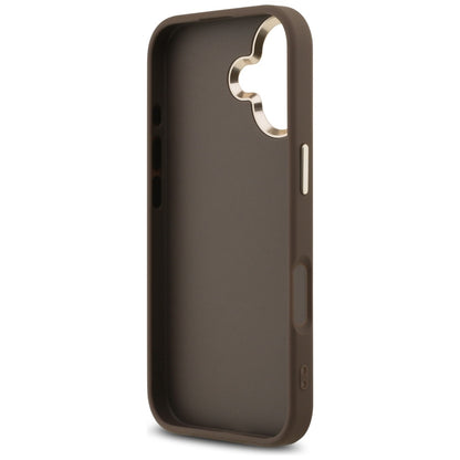 Hülle für Apple iPhone 17, Guess, Big 4G Logo Classic, Goldenes Braun