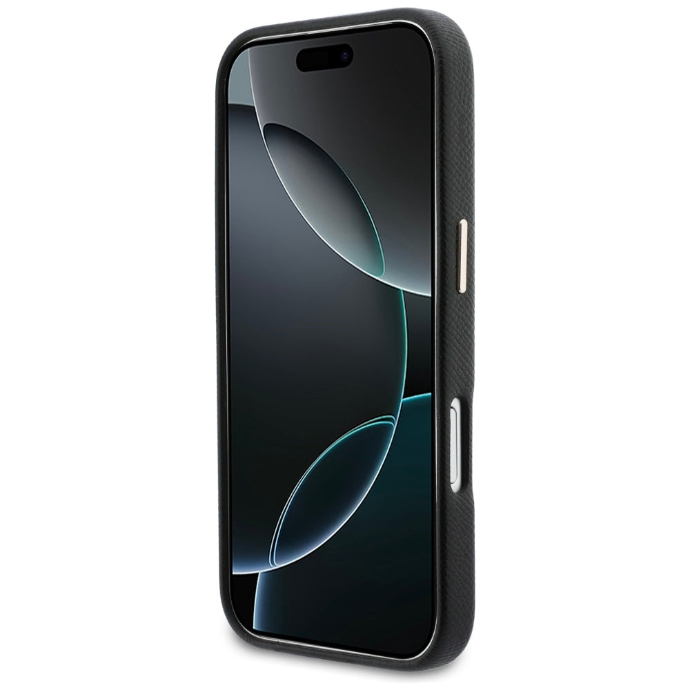 Hülle für Apple iPhone 17, Guess, Resin Logo, Schwarz