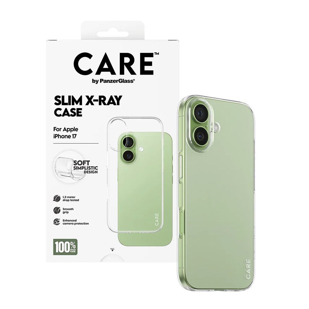 Case for Apple iPhone 17, PanzerGlass, Care Fashionable X-ray, Transparent