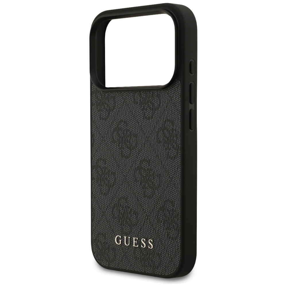 Hülle für Apple iPhone 17 Pro, Guess, 4G Classic, Schwarz