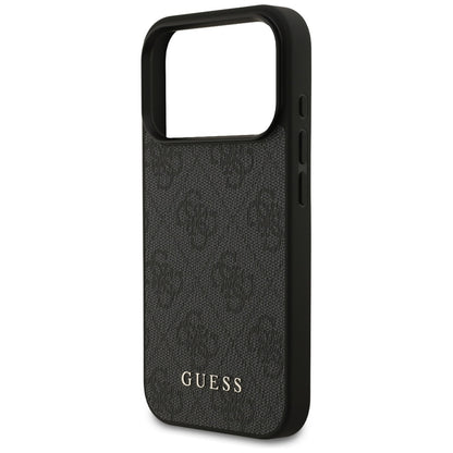 Hülle für Apple iPhone 17 Pro, Guess, 4G Classic, Schwarz
