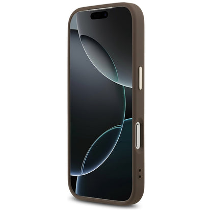 Hülle für Apple iPhone 17 Pro, Guess, Big 4G Logo Classic, Goldenes Braun