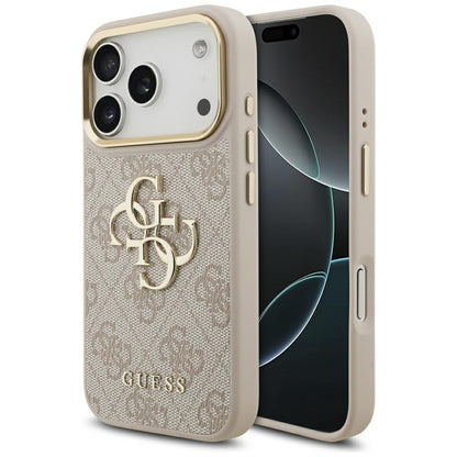 Hülle für Apple iPhone 17 Pro, Guess, Big 4G Logo Classic, Roségold