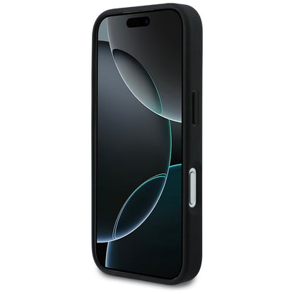 Hülle für Apple iPhone 17 Pro, Karl Lagerfeld, Rhinestone Karl & Choupette Pins, Schwarz