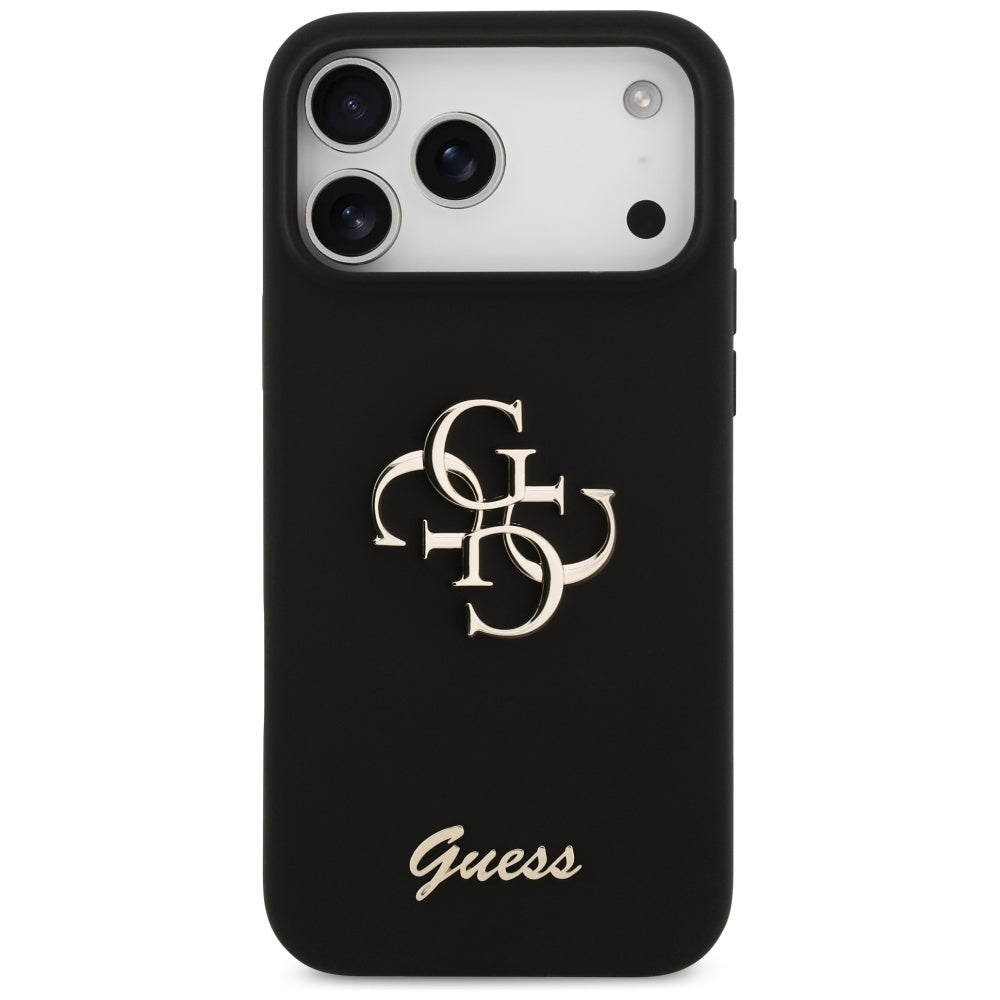 Case for Apple iPhone 17 Pro Max, Guess, Big 4G Script, Black