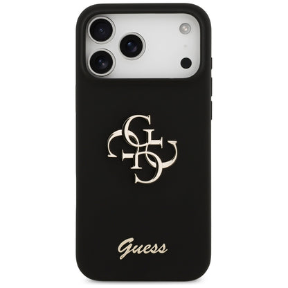 Case for Apple iPhone 17 Pro Max, Guess, Big 4G Script, Black