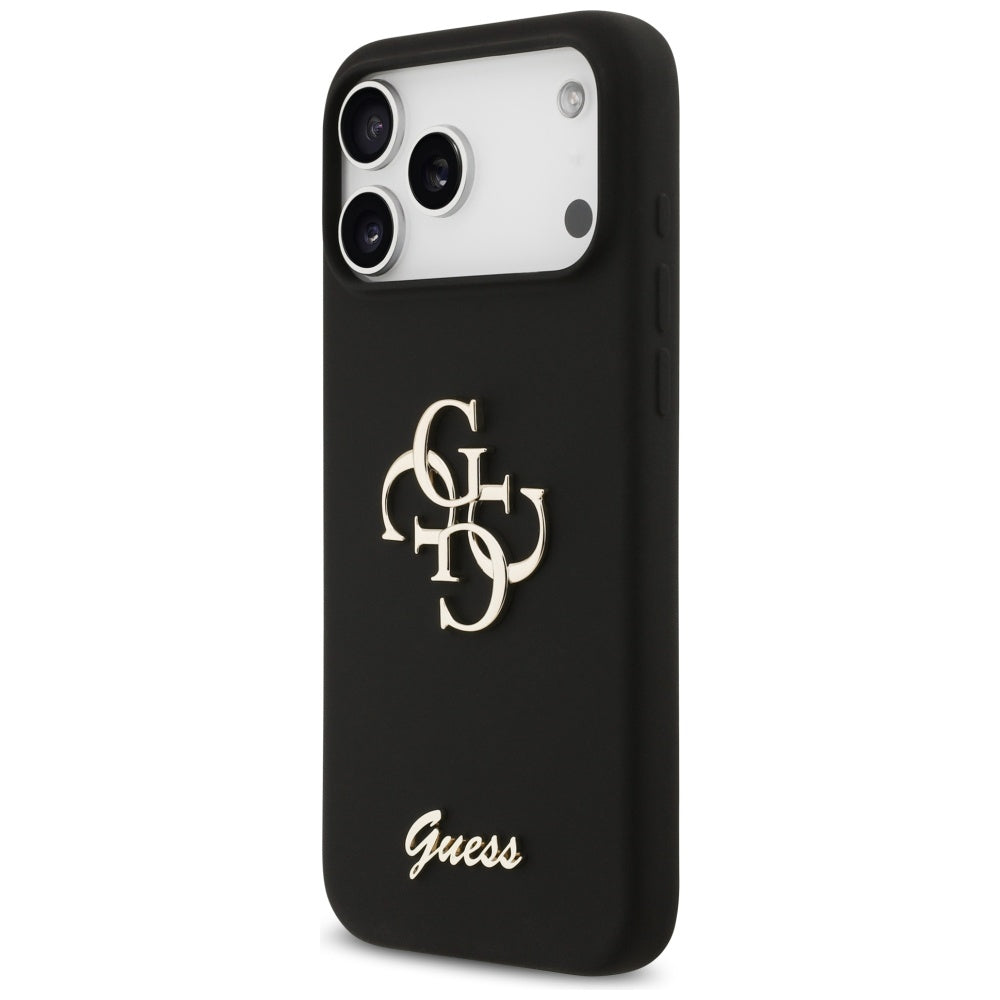 Case for Apple iPhone 17 Pro Max, Guess, Big 4G Script, Black