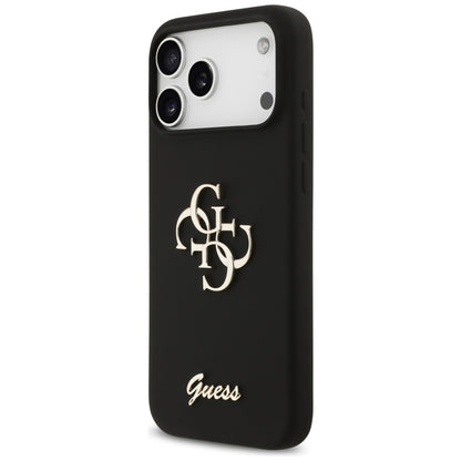 Case for Apple iPhone 17 Pro Max, Guess, Big 4G Script, Black