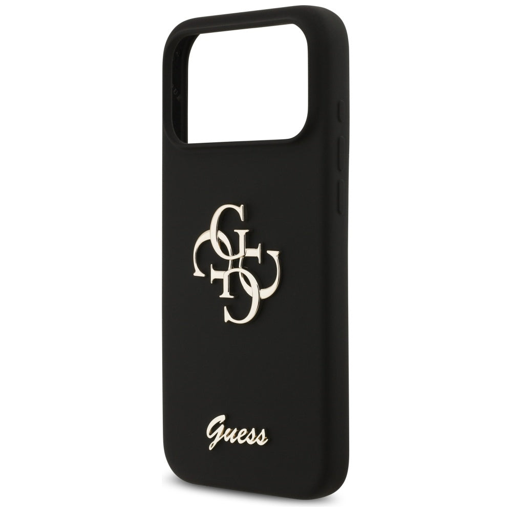 Case for Apple iPhone 17 Pro Max, Guess, Big 4G Script, Black