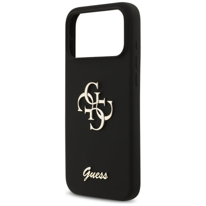 Case for Apple iPhone 17 Pro Max, Guess, Big 4G Script, Black