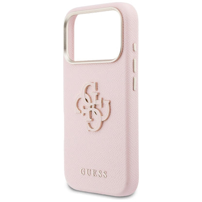 Case for Apple iPhone 17 Pro Max, Guess, Resin Logo, Pink