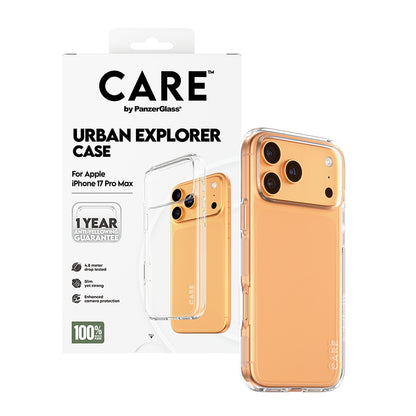 Hülle für Apple iPhone 17 Pro Max, PanzerGlass, Care Urban Explorer, Transparent