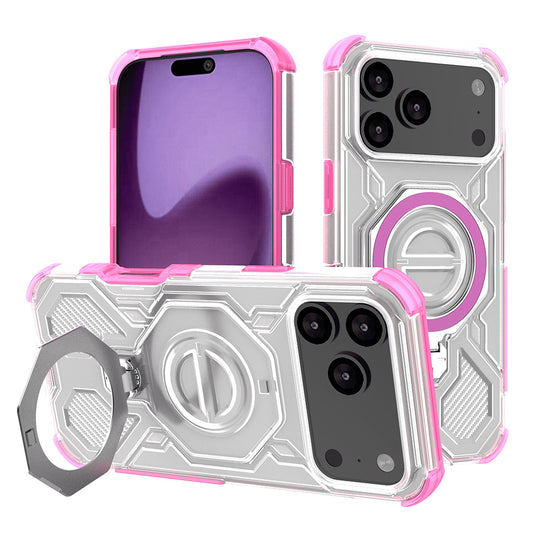 Hülle für Apple iPhone 17 Pro Max, Techsuit, Carbon Shield Pro, Rosa