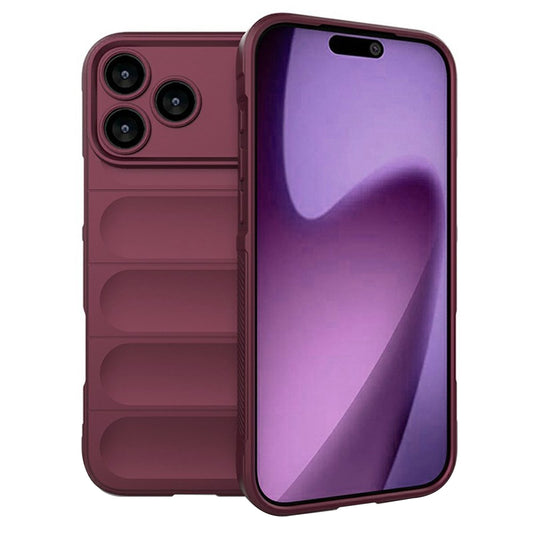 Hülle für Apple iPhone 17 Pro Max, Techsuit, Magic Shield, Kirschrot