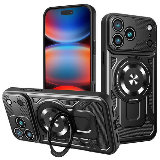 Hülle für Apple iPhone 17 Pro Max, Techsuit, RuggedCam, Schwarz
