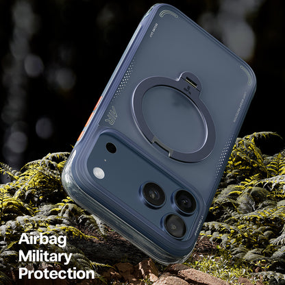 Hülle für Apple iPhone 17 Pro Max, Torras, Ostand Spin Air, Blau