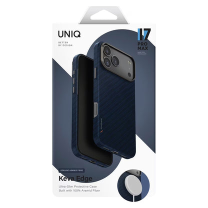 MagSafe Hülle für Apple iPhone 17 Pro Max, UNIQ, Keva MagClick, Marineblau