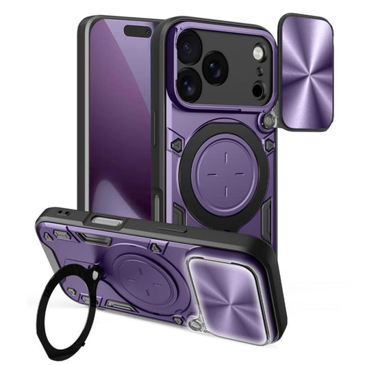 Hülle für Apple iPhone 17 Pro, Techsuit, CamGuard Pro, Lila