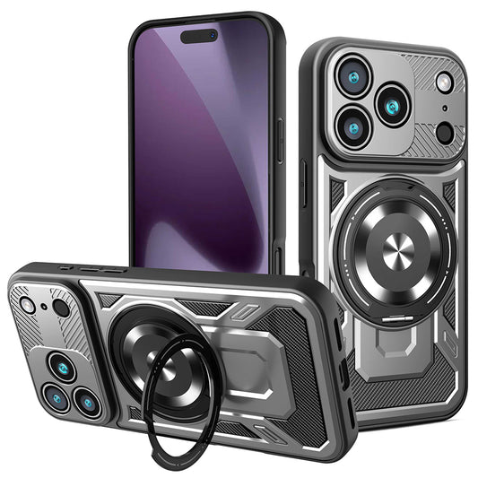 Hülle für Apple iPhone 17 Pro, Techsuit, RuggedCam, Grau