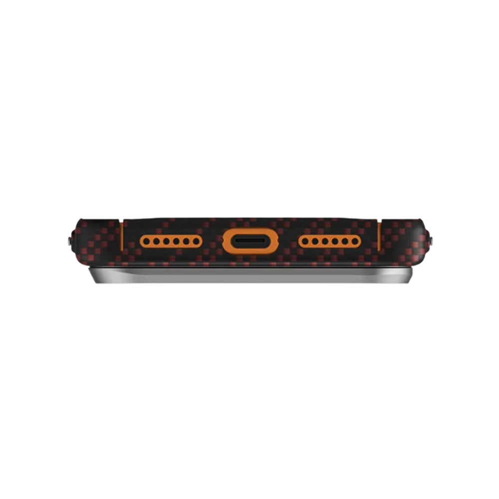 MagSafe Case for Apple iPhone 17 Pro, UNIQ, Keva MagClick, Black Red