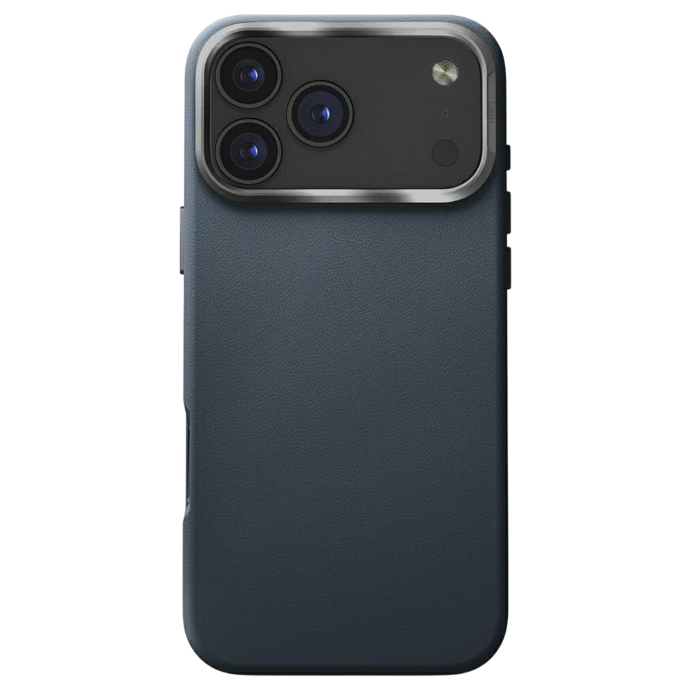 Hülle für Apple iPhone 17 Pro, UNIQ, Lyden Leatherette, Blau