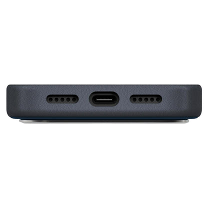 Hülle für Apple iPhone 17 Pro, UNIQ, Lyden Leatherette, Schwarzblau