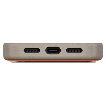 Hülle für Apple iPhone 17 Pro, UNIQ, Lyden Leatherette, Beige Orange