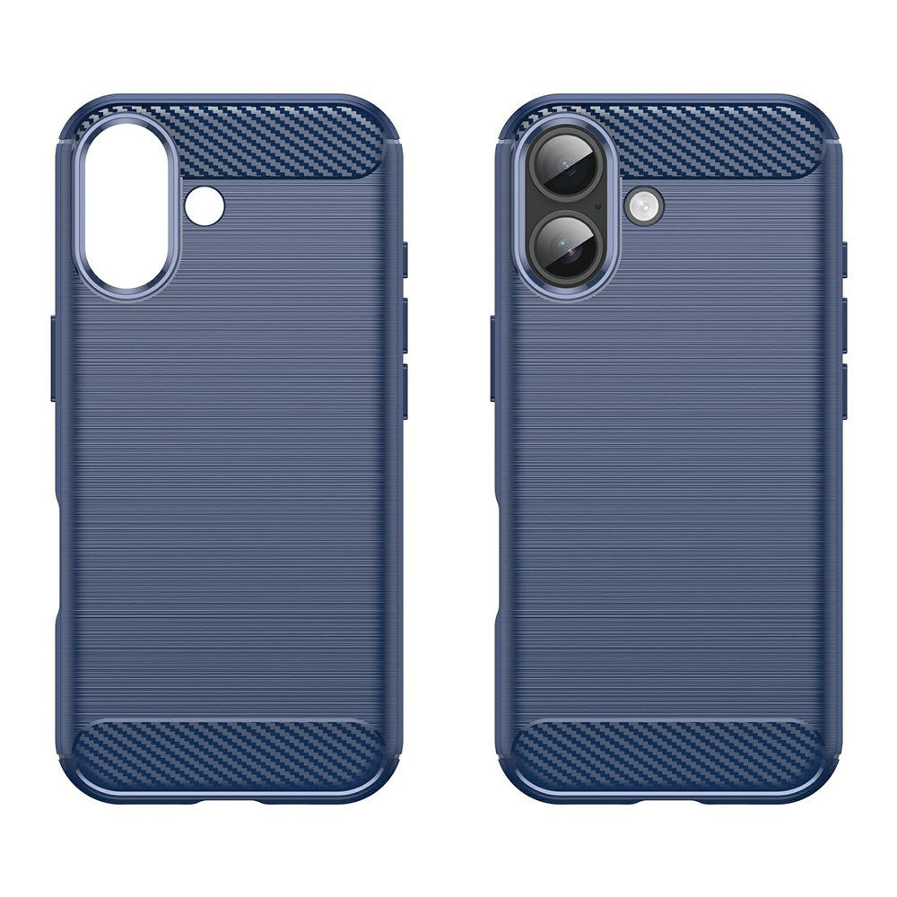 Hülle für Apple iPhone 17, Techsuit, Carbon, Blau