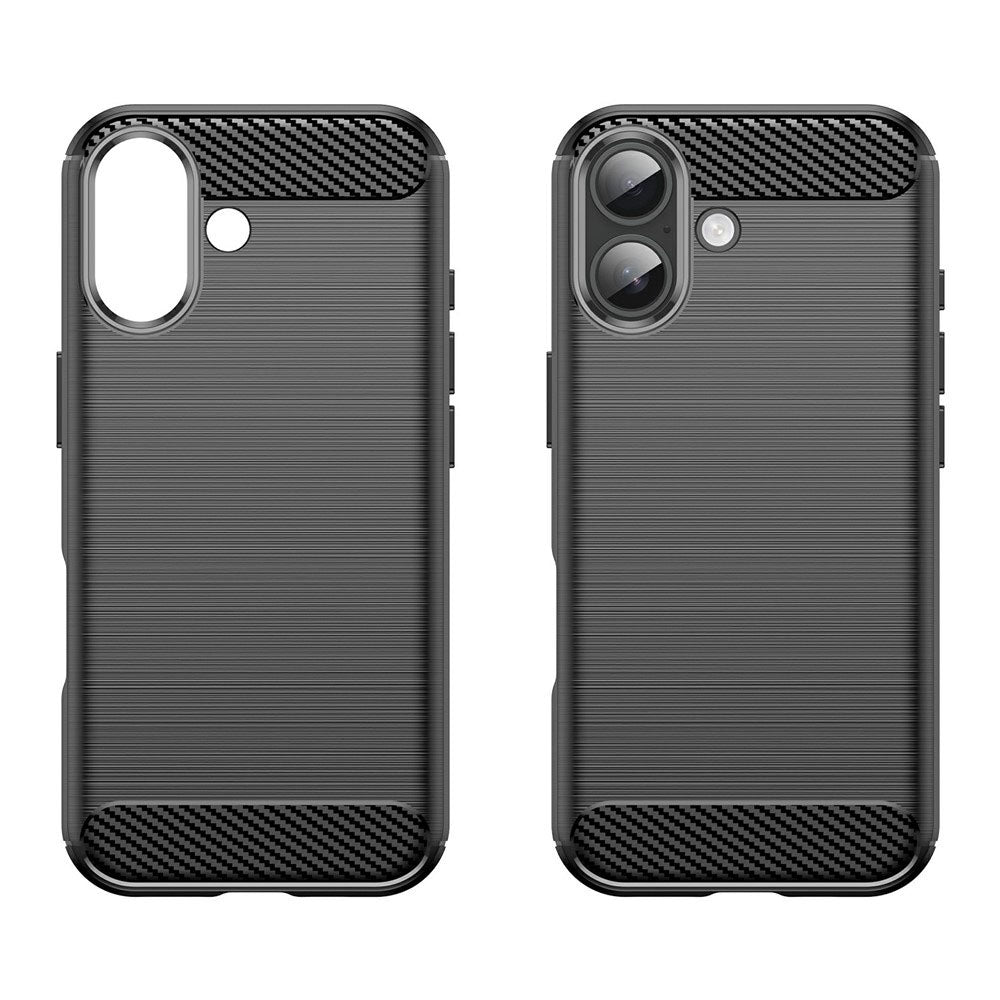 Hülle für Apple iPhone 17, Techsuit, Carbon, Schwarz