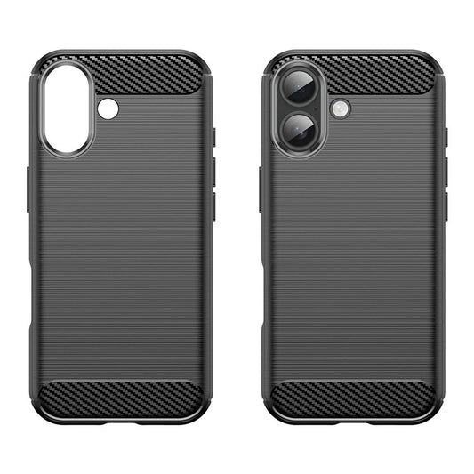 Hülle für Apple iPhone 17, Techsuit, Carbon, Schwarz