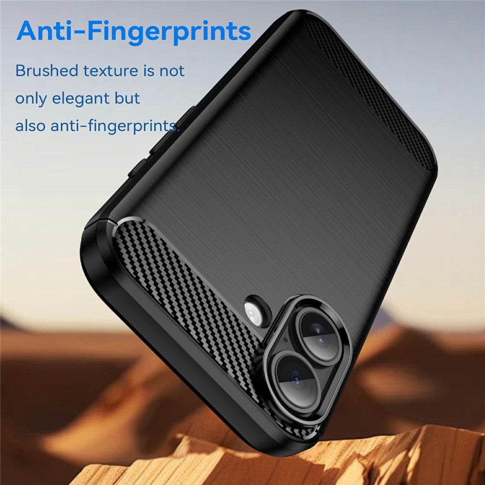 Hülle für Apple iPhone 17, Techsuit, Carbon, Schwarz