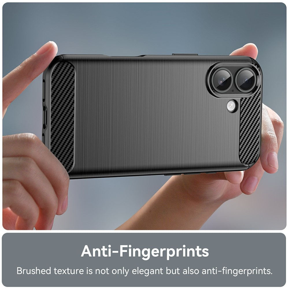 Hülle für Apple iPhone 17, Techsuit, Carbon, Schwarz