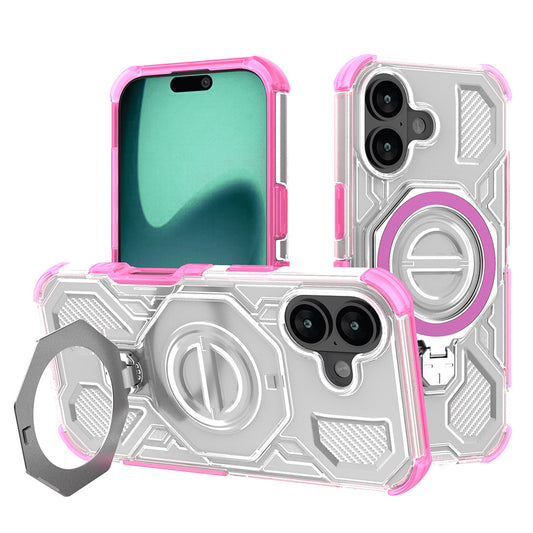 Hülle für Apple iPhone 17, Techsuit, Carbon Shield Pro, Rosa