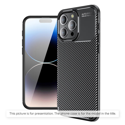 Hülle für Apple iPhone 17, Techsuit, CarbonFiber, Schwarz