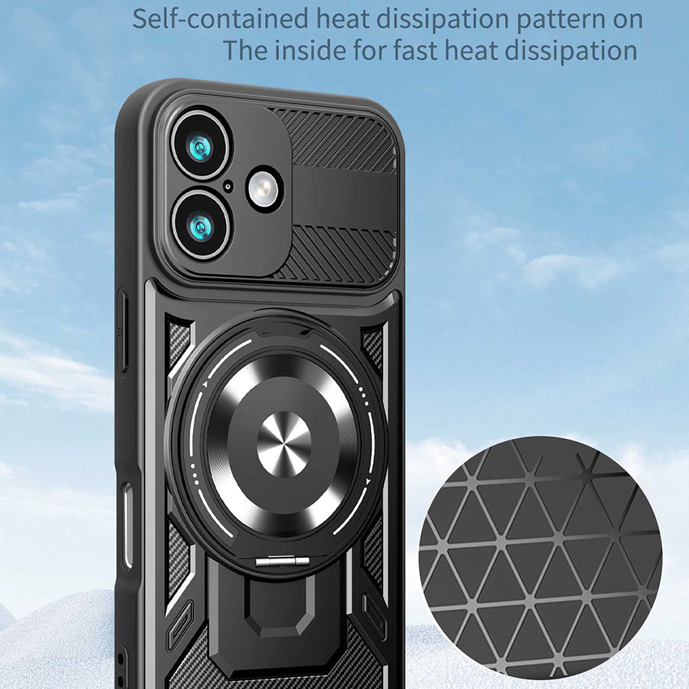 Hülle für Apple iPhone 17, Techsuit, RuggedCam, Grau