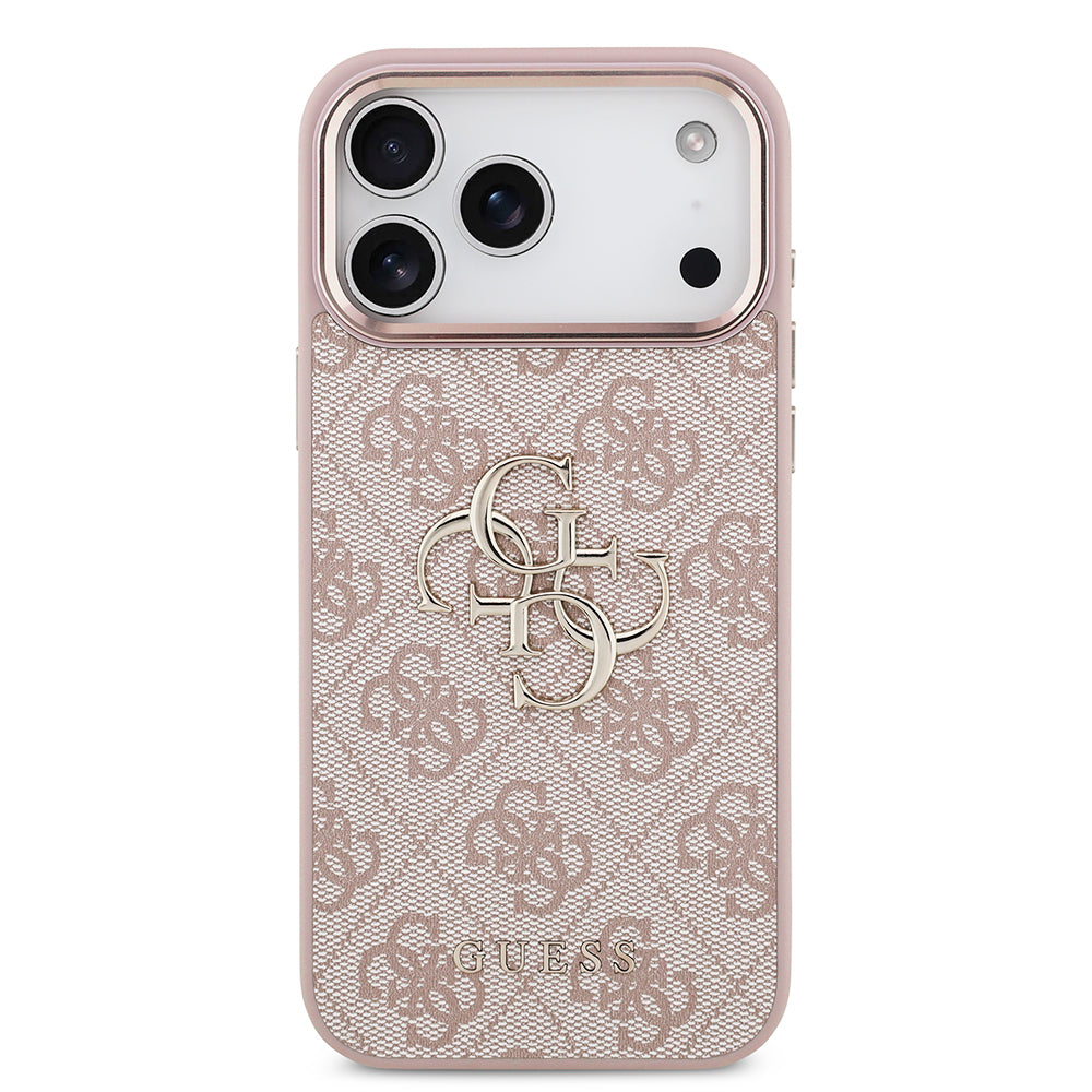 Case for Apple iPhone 18 Pro / 17 Pro, Guess, 4G Big Classic Logo, Pink