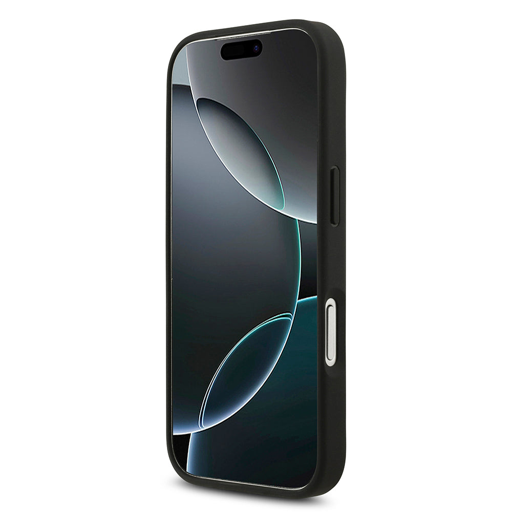 Hülle für Apple iPhone 18 Pro / 17 Pro, Guess, 4G Big Logo, Schwarz