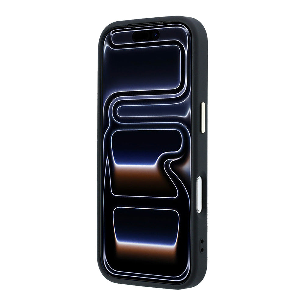 Hülle für Apple iPhone 18 Pro / 17 Pro, Guess, 4G Big Resin Logo, Schwarz