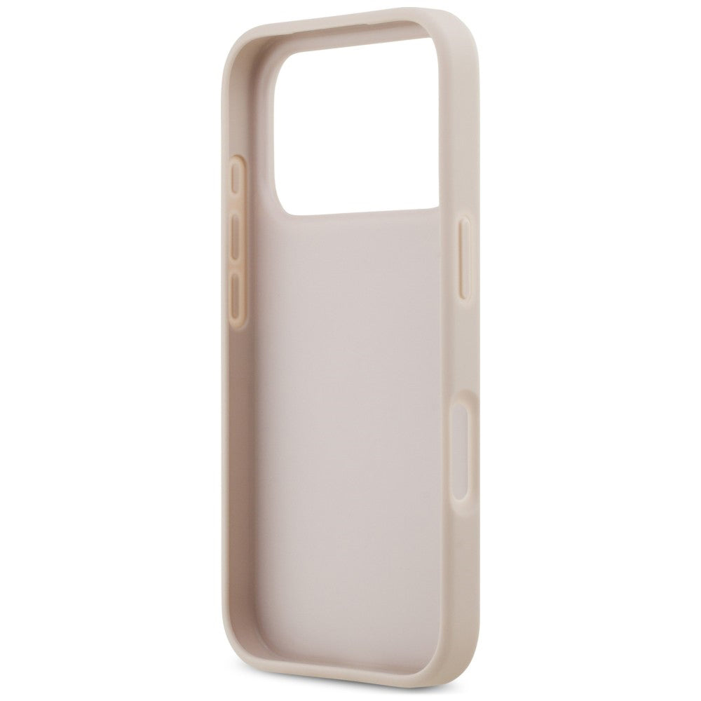 Hülle für Apple iPhone 18 Pro / 17 Pro, Guess, 4G Double Card Triangle, Rosa