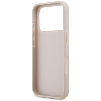 Hülle für Apple iPhone 18 Pro / 17 Pro, Guess, 4G Double Card Triangle, Rosa