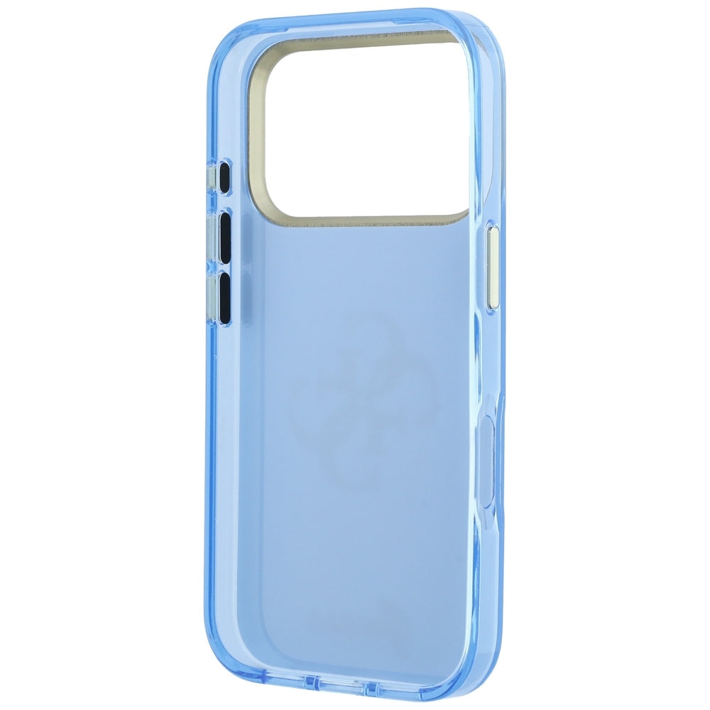 Hülle für Apple iPhone 18 Pro / 17 Pro, Guess, IML 4G Metal Script, Blau