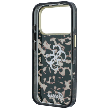 Hülle für Apple iPhone 18 Pro / 17 Pro, Guess, IML 4G Metal Script, Braun