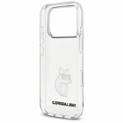 Hülle für Apple iPhone 18 Pro / 17 Pro, Karl Lagerfeld, IML Choupette NFT, transparent