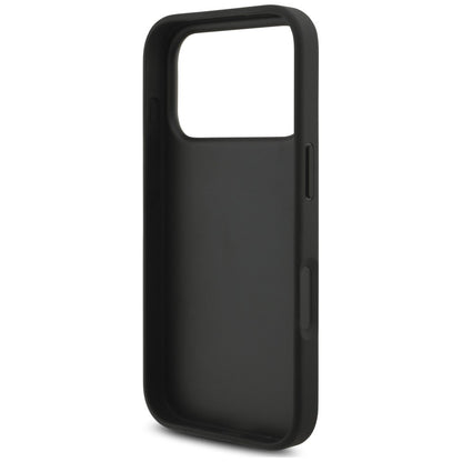 Case for Apple iPhone 18 Pro / 17 Pro, Karl Lagerfeld, Saffiano Mono Patch Choupette, Black