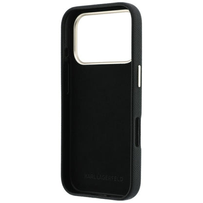 Case for Apple iPhone 18 Pro / 17 Pro, Karl Lagerfeld, Smooth Big Resin Signature Logo, Black