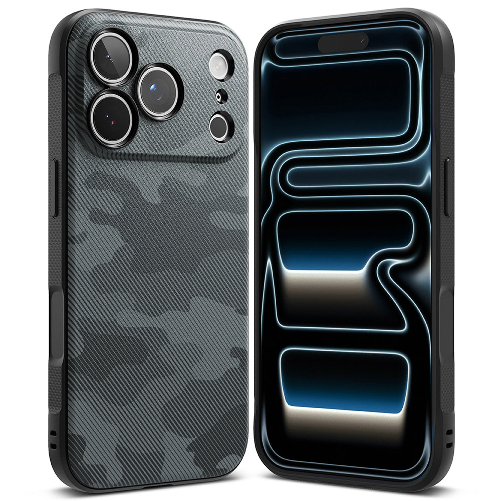 Hülle für Apple iPhone 18 Pro / 17 Pro, Ringke, Onyx, Tarnung