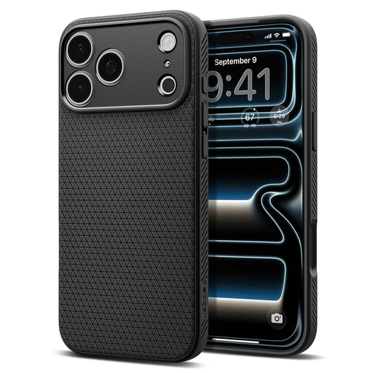 Hülle für Apple iPhone 18 Pro / 17 Pro, Spigen, Liquid Air, Matt Schwarz ACS12149
