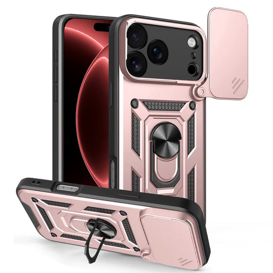 Hülle für Apple iPhone 18 Pro / 17 Pro, Techsuit, CamShield, Roségold